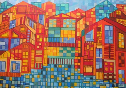 Callejones valparaíso 80 x 100 